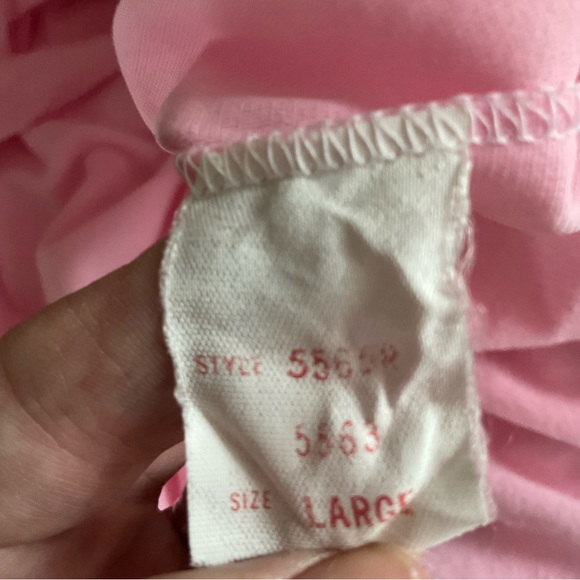 Vintage pink long nightgown size large - Picture 5 of 6